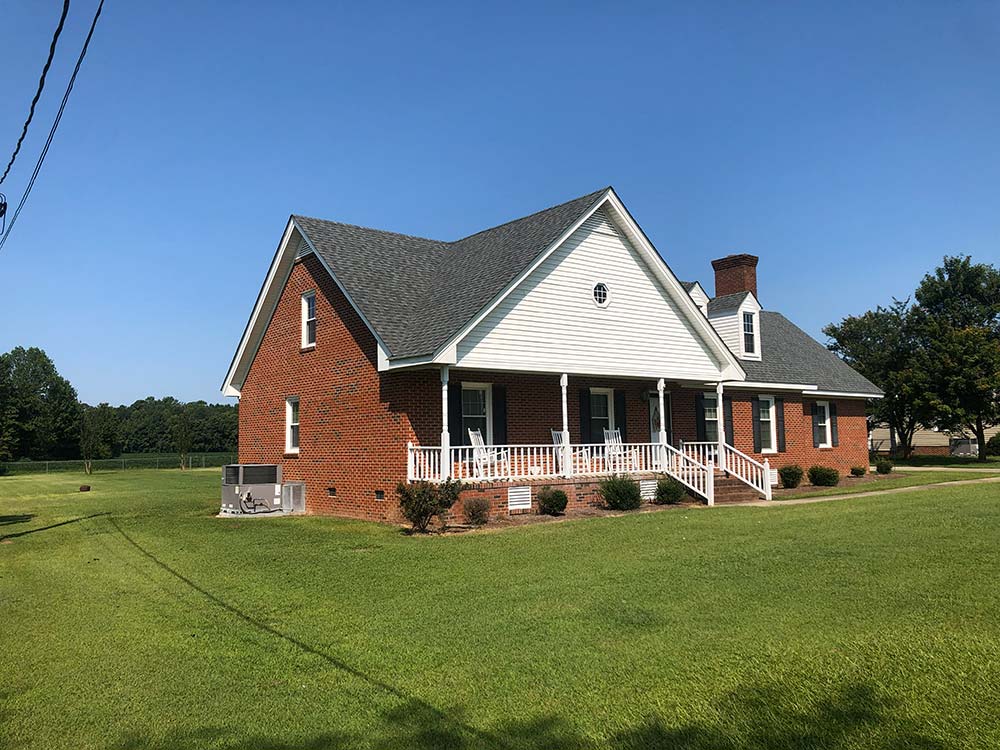 A residential roof done by Alliance Roofing