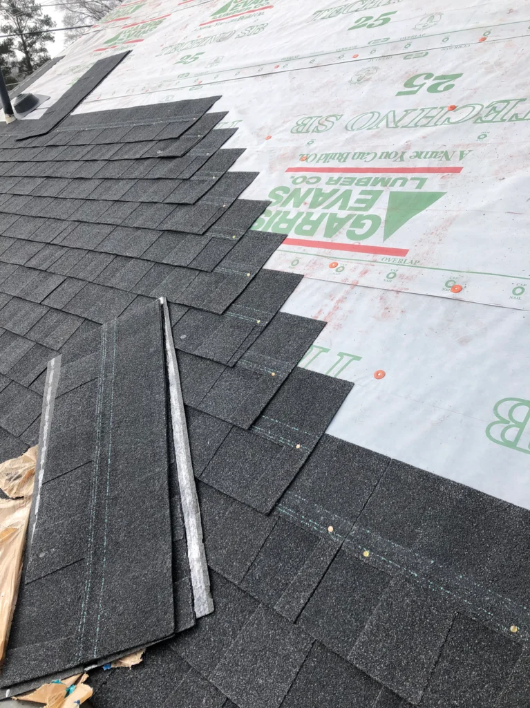 An Alliance Roofing roof replacement project