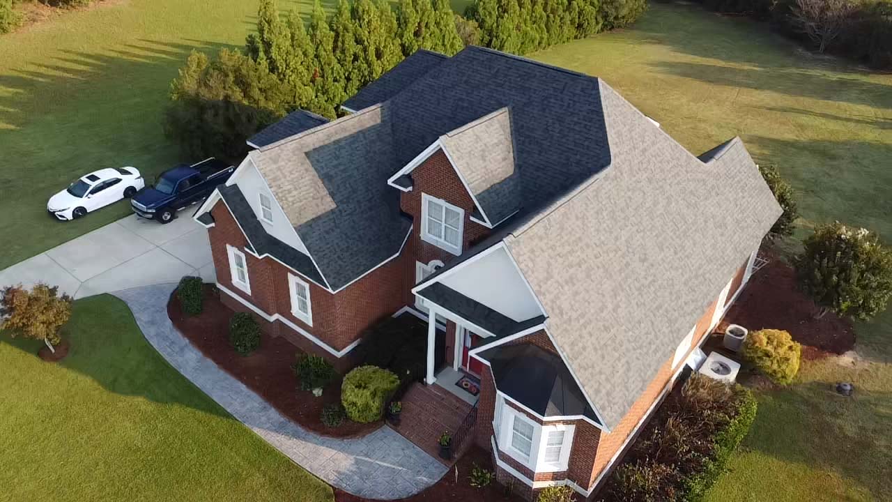 A new roof on a home in Winterville